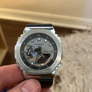 Casio G-Shock Metallic Silver Watch